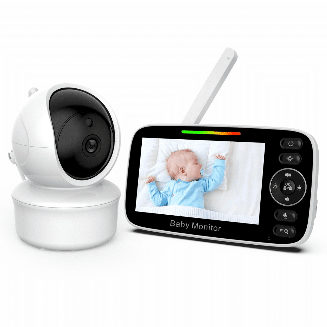 Fortified F3 Smart Baby Monitor Camera with night vision, two-way audio, and temperature monitoring