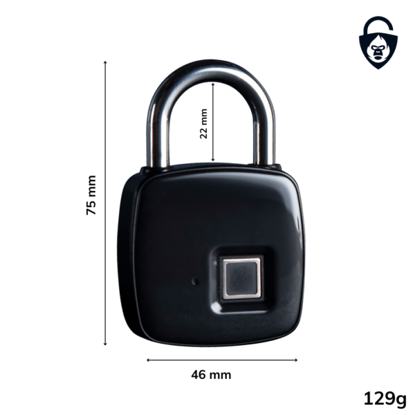 A1 Smart Fingerprint Padlock dimensions Gorilla Locks